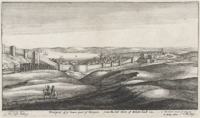 Gezicht op Tanger vanuit het westen