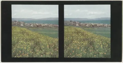 Gezicht op Tiberias, Israël