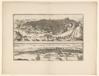Gezicht op Toledo en Valladolid