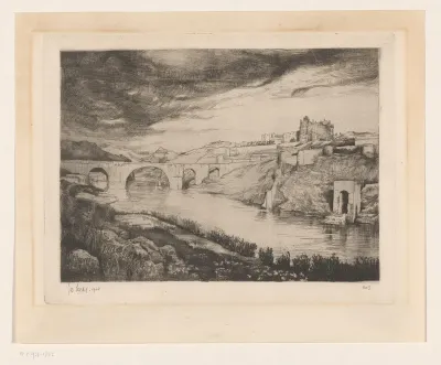 Gezicht op Toledo