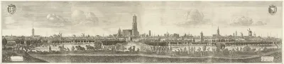 Gezicht op Utrecht vanuit het westen