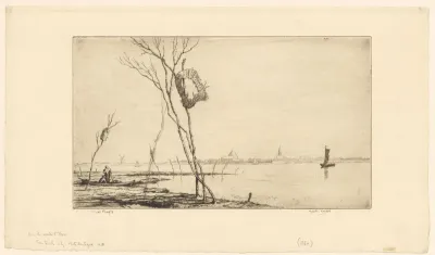 Gezicht op Veere over het Veerse Meer