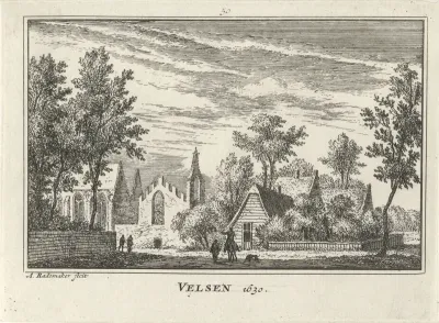 Gezicht op Velsen, 1630