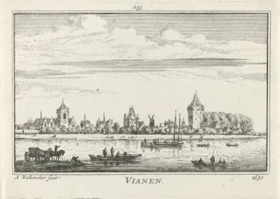 Gezicht op Vianen, 1630