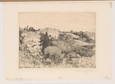 Gezicht op Villa Falconieri