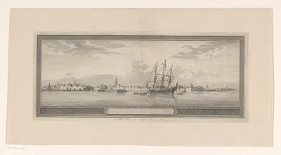 Gezicht op Vlissingen, 1743