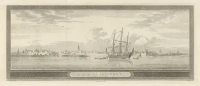 Gezicht op Vlissingen, 1743