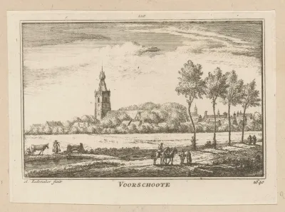 Gezicht op Voorschoten (Middelharnis), 1640