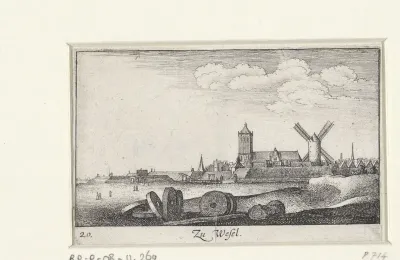 Gezicht op Wesel