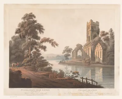 Gezicht op White Abbey bij Limerick
