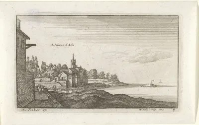Gezicht op zee bij St. Juliano d'Arba