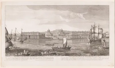 Gezicht op ziekenhuis in Greenwich