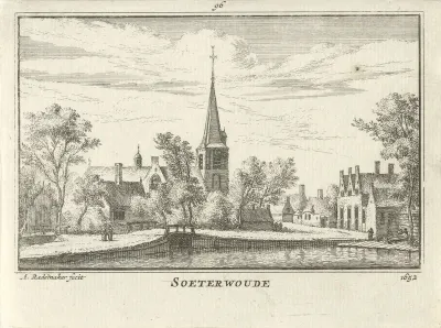 Gezicht op Zoeterwoude, 1652