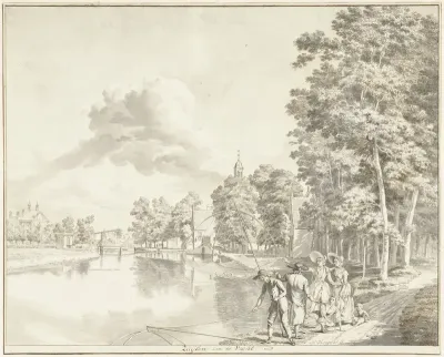 Gezicht op Zuilen, aan de Vecht