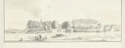 Gezicht over de Lek op het dorp Vreeswijk