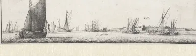 Gezicht over de Schelde op Lillo