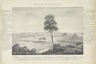 Gezicht over de vlakten van Waterloo