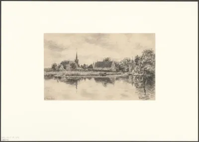 Gezicht over het Kleine Die naar Nieuwendam