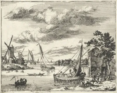 Gezicht over het Spaarne, Haarlem