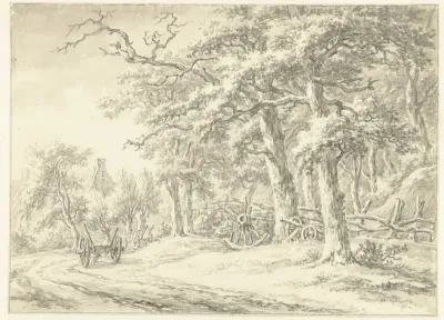 Gezicht te Noordlaren, in Drenthe (?)