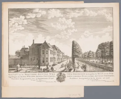 Gezicht van de Bezuidenhoutseweg in Den Haag