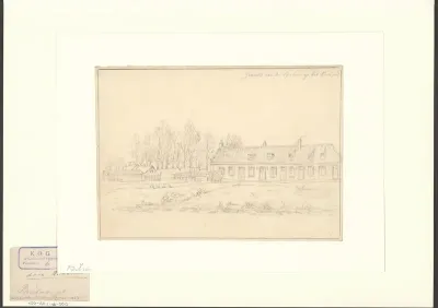 Gezicht van de Lijnbaansgracht op het Kerkpad