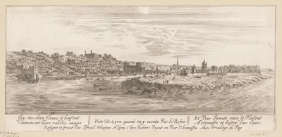 Gezicht vanaf de Rijn op Lyon