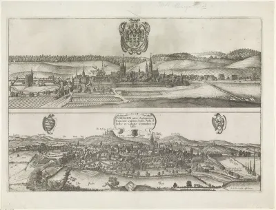 Gezichten op Ansbach en Coburg