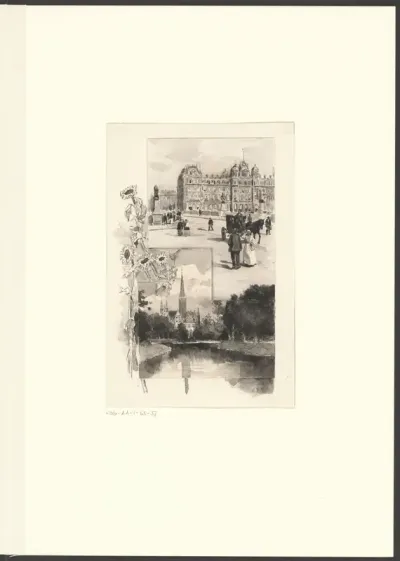 Gezichten op het Amstel Hotel en de Vondelkerk