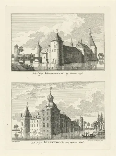 Gezichten op het Huis Winnendaal, 1746
