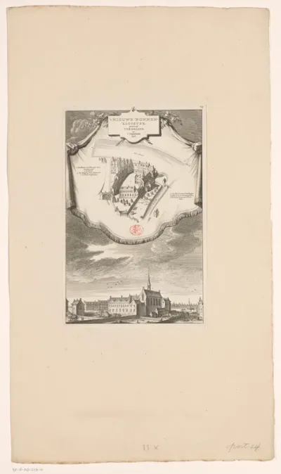 Gezichten op het Nieuwe Nonnenklooster te Amsterdam