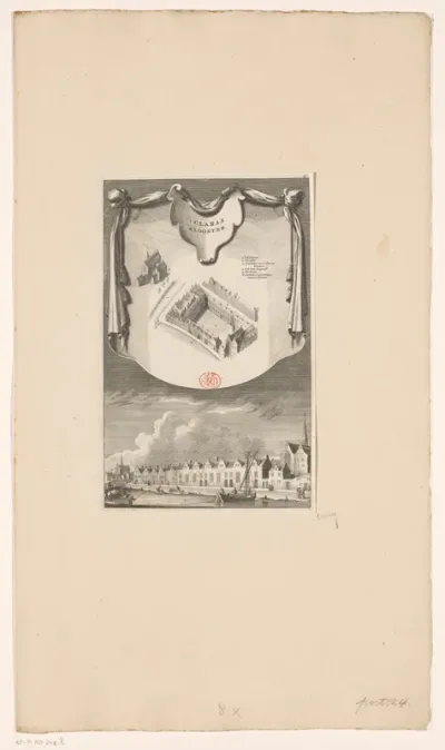 Gezichten op het Sint-Claraconvent te Amsterdam