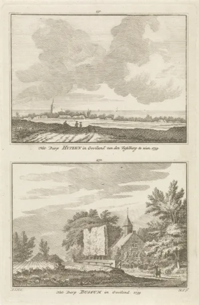Gezichten op Huizen en Bussum