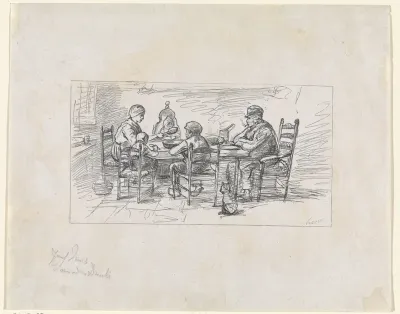 Gezin aan tafel