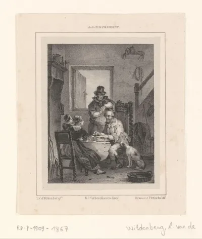 Gezin leest uit een bijbel