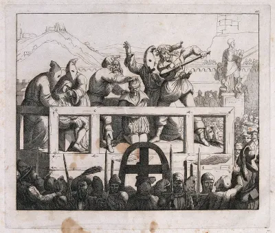 Giacomo Cenci is executed in Rome for the killing of his father Count Cenci, by being struck on the head with a mallet (mazzolatura)