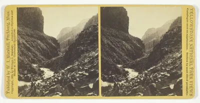 Giant's Gateway, Cañon of North Fork, No. 83 from the series "Yellowstone National Park Views"