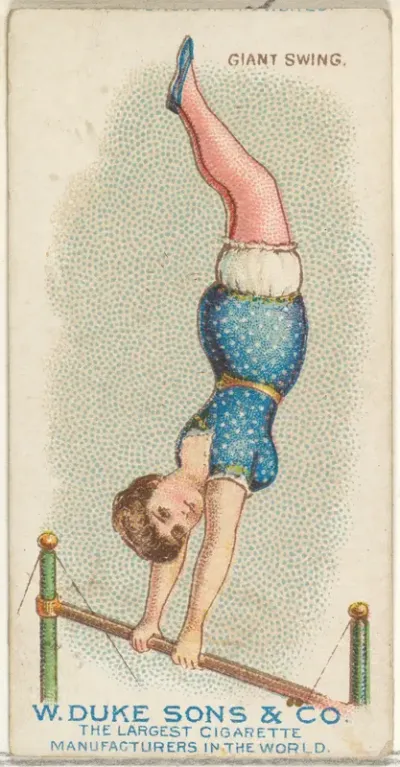 Giant Swing, from the Gymnastic Exercises series (N77) for Duke brand cigarettes
