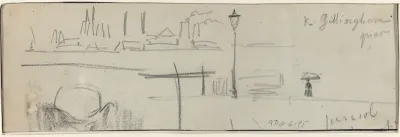 Gillingham Pier, London [verso]
