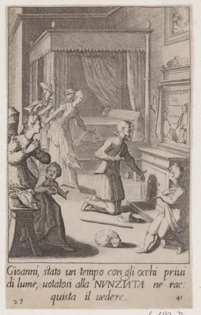 Gioanni, from Scelta d'Alcuni Miracoli e Grazie della Santissima Nunziata di Firenze (Selection of Some Miracles and Graces that Occurred in the Church of the Annunziata in Florence)