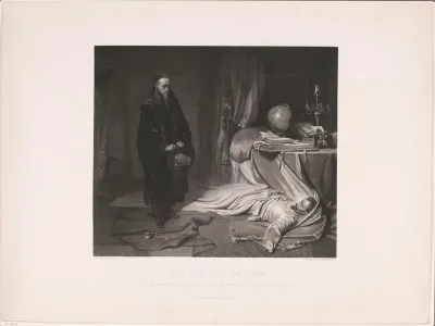 Giovanni Battista Seni bij het lijk van Albrecht von Wallenstein