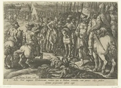 Giovanni de' Medici brengt de Zwitserse troepen ertoe zich terug te trekken