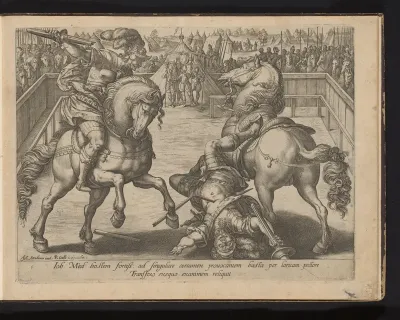 Giovanni de' Medici doodt zijn tegenstander in een duel