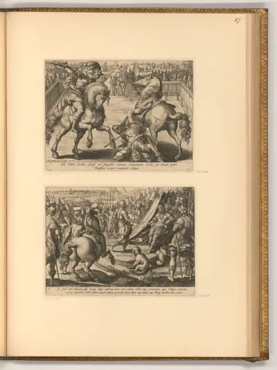 Giovanni de' Medici im Duell; Giovanni de' Medici vor Franz I.