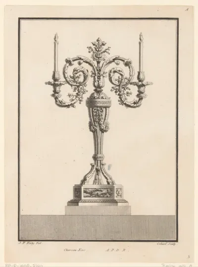 Girandole met vogelkoppen