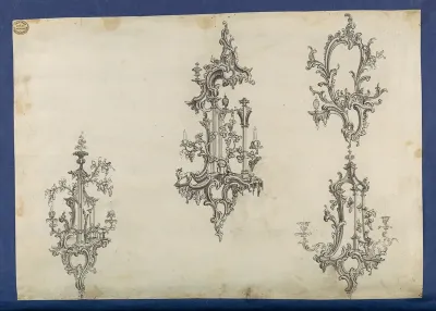 Girandoles, in Chippendale Drawings, Vol. I