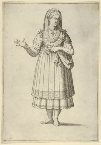 Girl from the Island of Paros, from "Les quatre premiers livres des navigations et pérégrinations orientales" by Nicolas de Nicolay