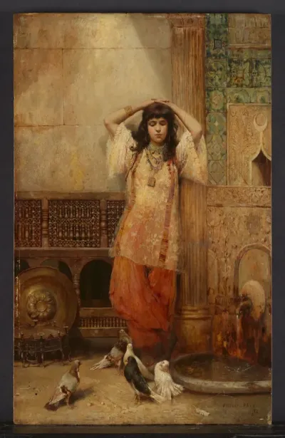 Girl in a Courtyard, Algiers (formerly Courtyard in Tangier)