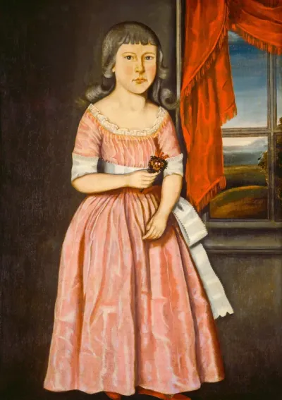 Girl in a Pink Dress
