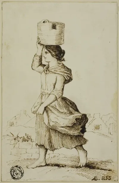 Girl of Claddagh or Fishing Suburb, Galway